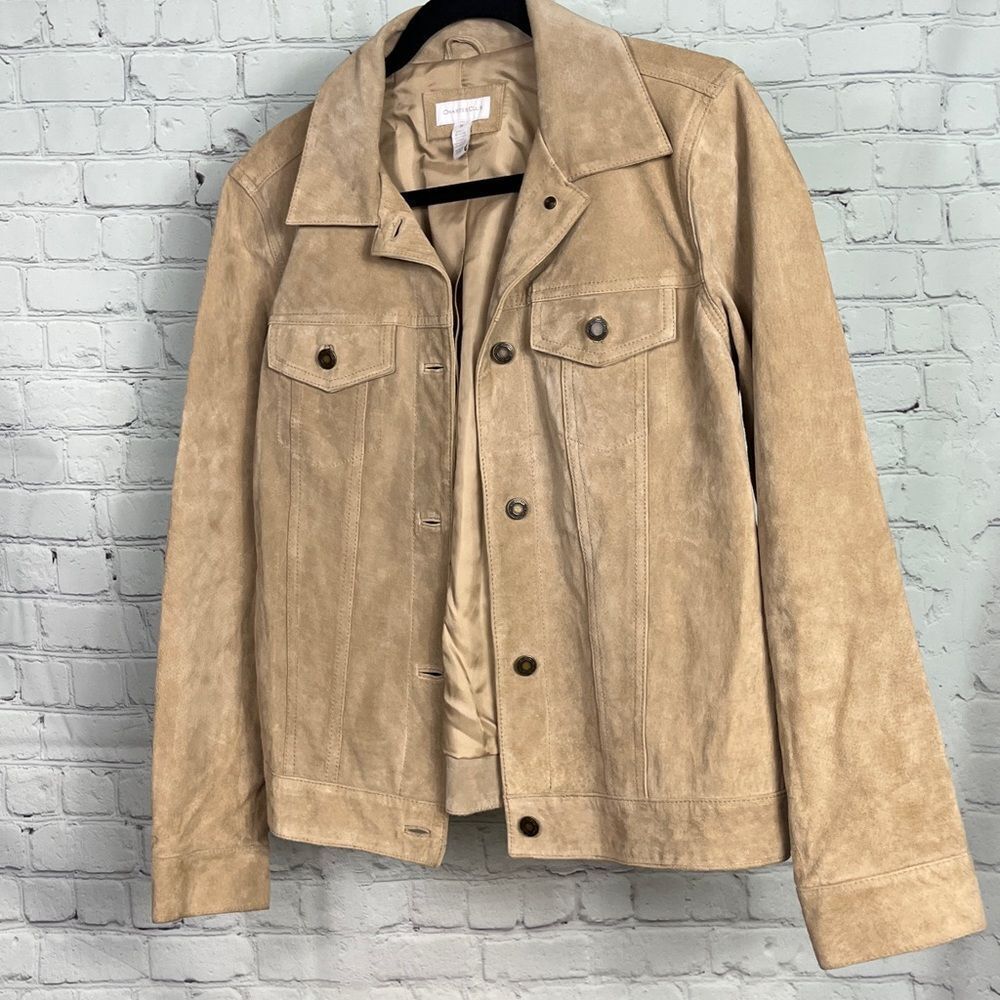 Charter Club Suede jean jacket Medium